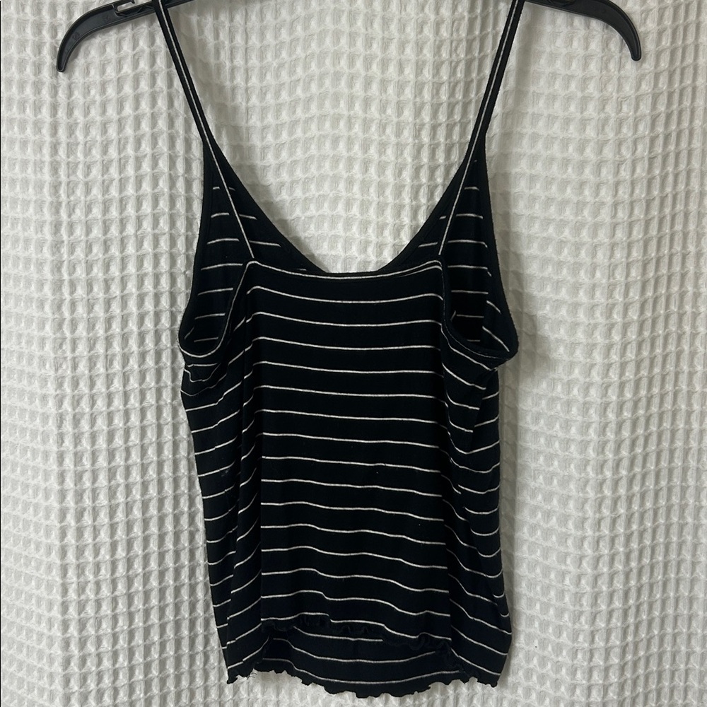 American Eagle Soft & Sexy Black and White Stripe Tank Small - Picture 3 of 6